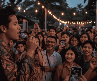 konser lagu jawa di desa dengan penonton muda