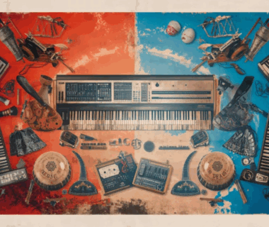 alat musik tradisional Indonesia berpadu dengan instrumen elektronik modern