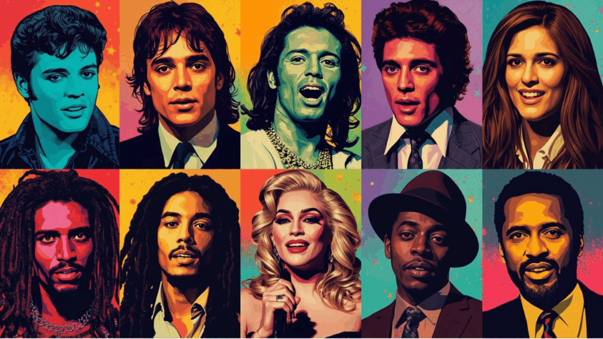 9 penyanyi musik dunia yang jadi legenda dalam ilustrasi pop art