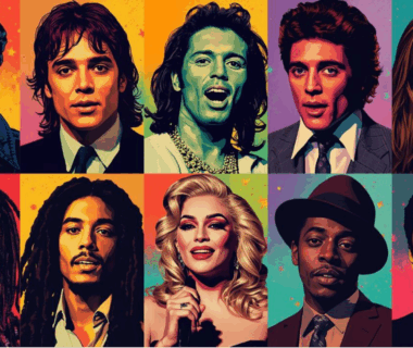 9 penyanyi musik dunia yang jadi legenda dalam ilustrasi pop art